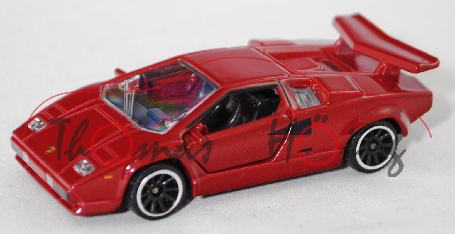 Lamborghini Countach LP 400 (Modell 1974-1978) (Nr. 237-1), hell-purpurrotmet., majorette, 1:56, mb