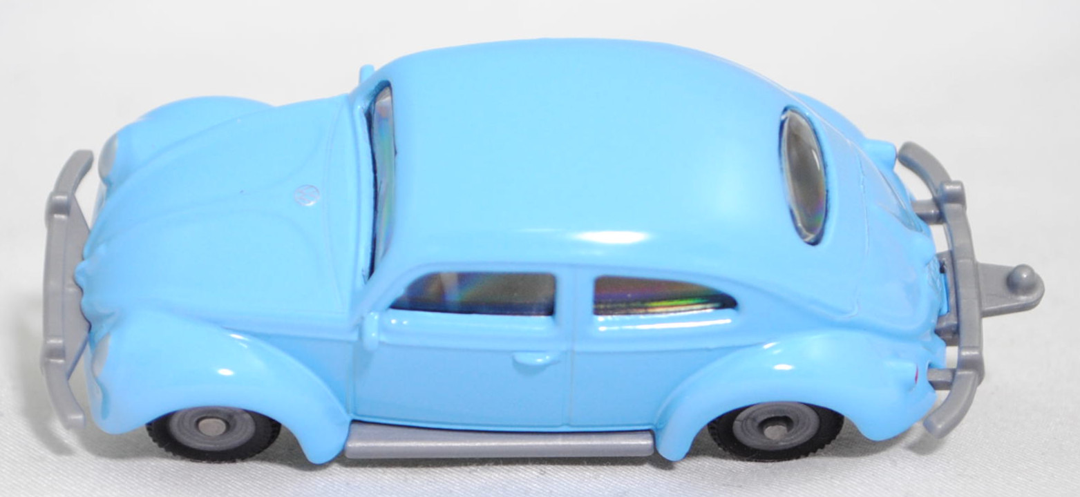 00000 VW 1200 Export-Limousine (Käfer) (1. Generation, Typ 11 Modell 113, Modell 1955-1957), hell-lichtblau (vgl. horizontblau), SIKU SUPER, 1:56, P29f