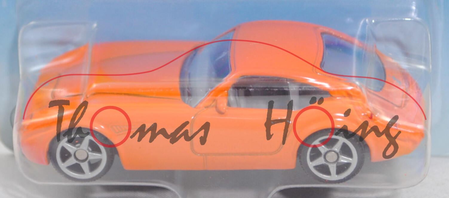 00002 Wiesmann GT MF4 (1. Generation, Modell 2005-2010), glanz-pastellorange, SIKU, 1:53, P29a