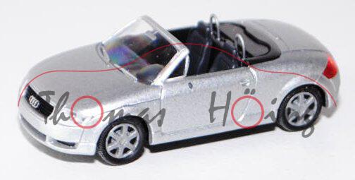 Audi TT Roadster (Typ 8N), Modell 1999-2006, silbermetallic, ohne Heckspoiler, Rietze, 1:87, mb