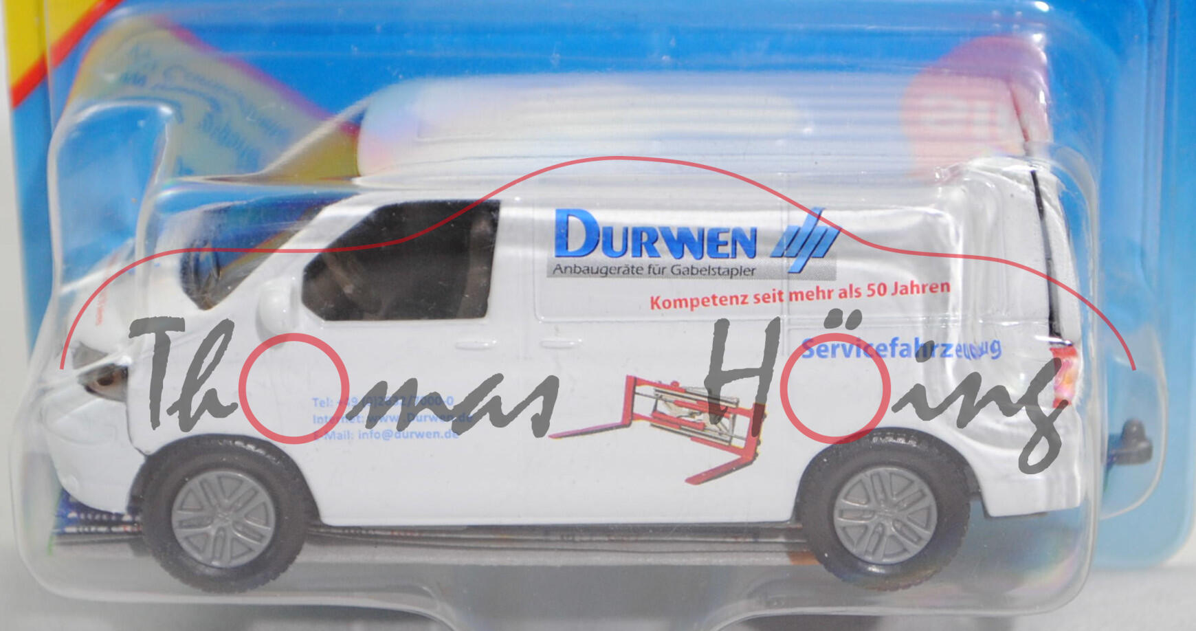 00425 VW T5.1 Transporter (Modell 2003-2009), reinweiß, DURWEN, SIKU, 1:58, P29b (Limited Edition)