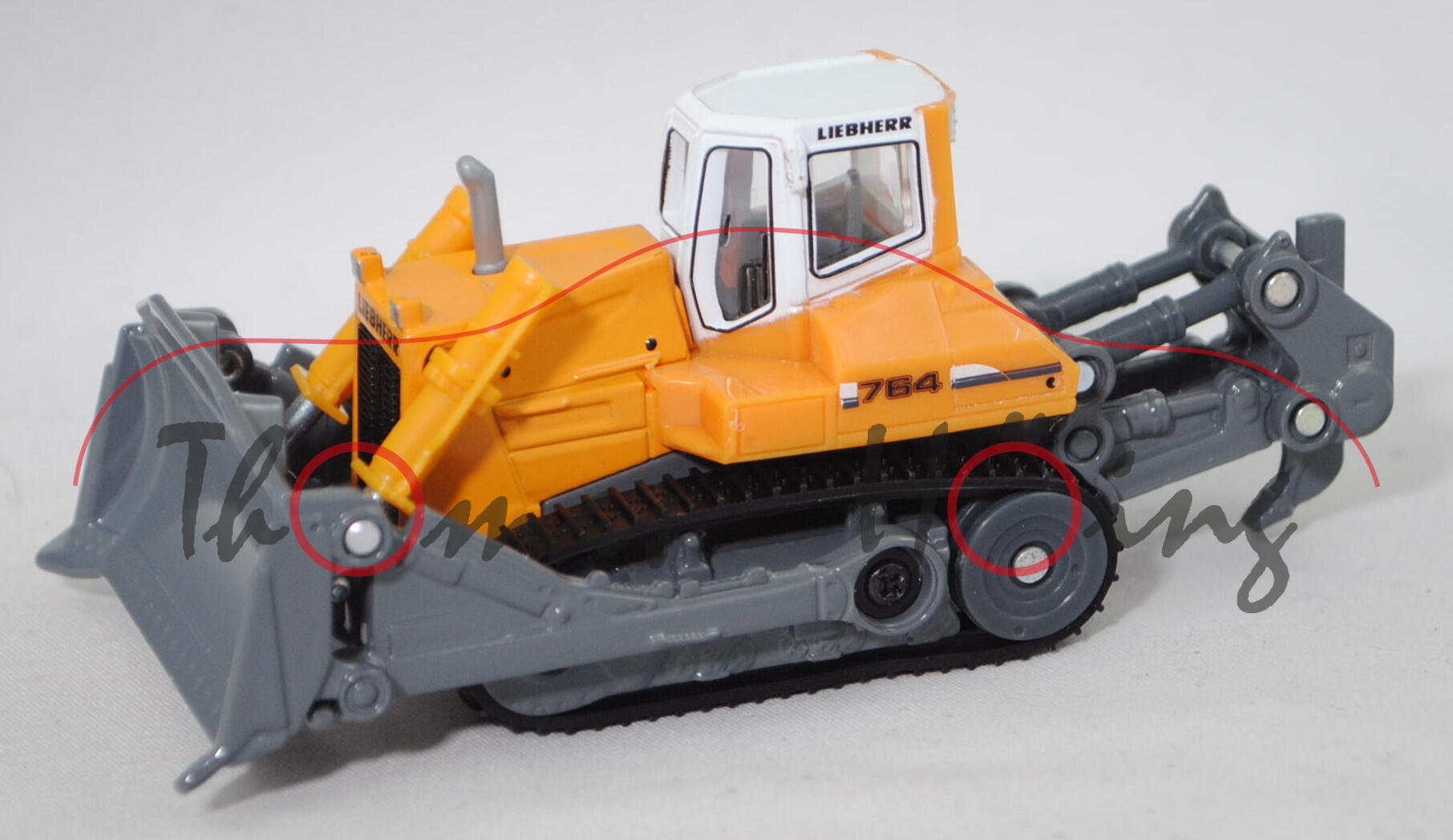 00401 LIEBHERR Planierraupe PR 764 (Mod. 06-14), weiß/liebherr gelb/schwarz, 1:87, L17mpK (Limited)