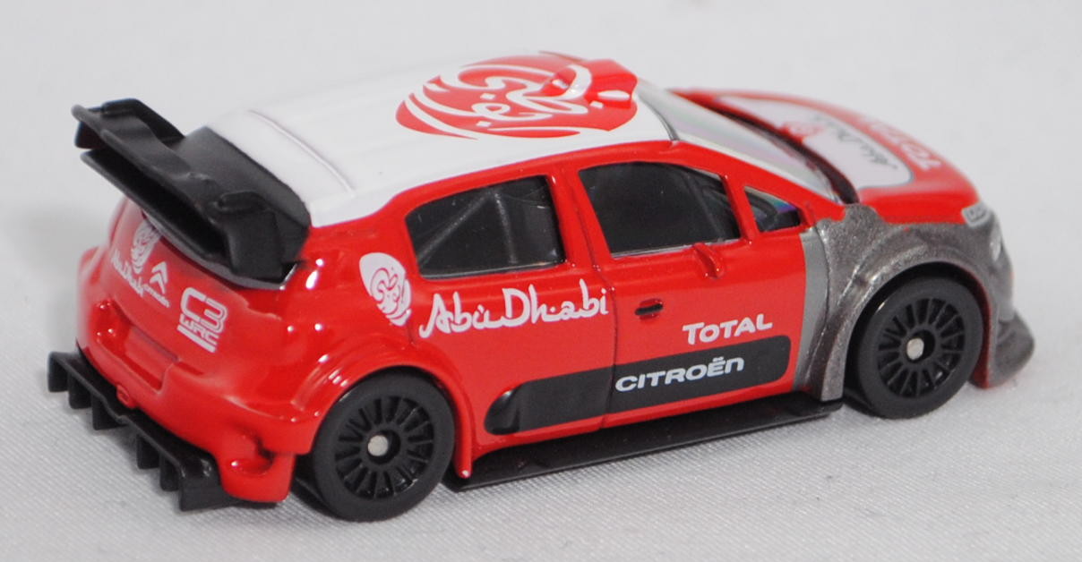 Citroen C3 WRC (SX, Modell 2017-2019), weiß/rot/graualu, Test FIA WRC Rallye Saison 2017, Fahrer: Sébastian Loeb / Daniel Elena, Norev Multigam Serie, 1:64, mb