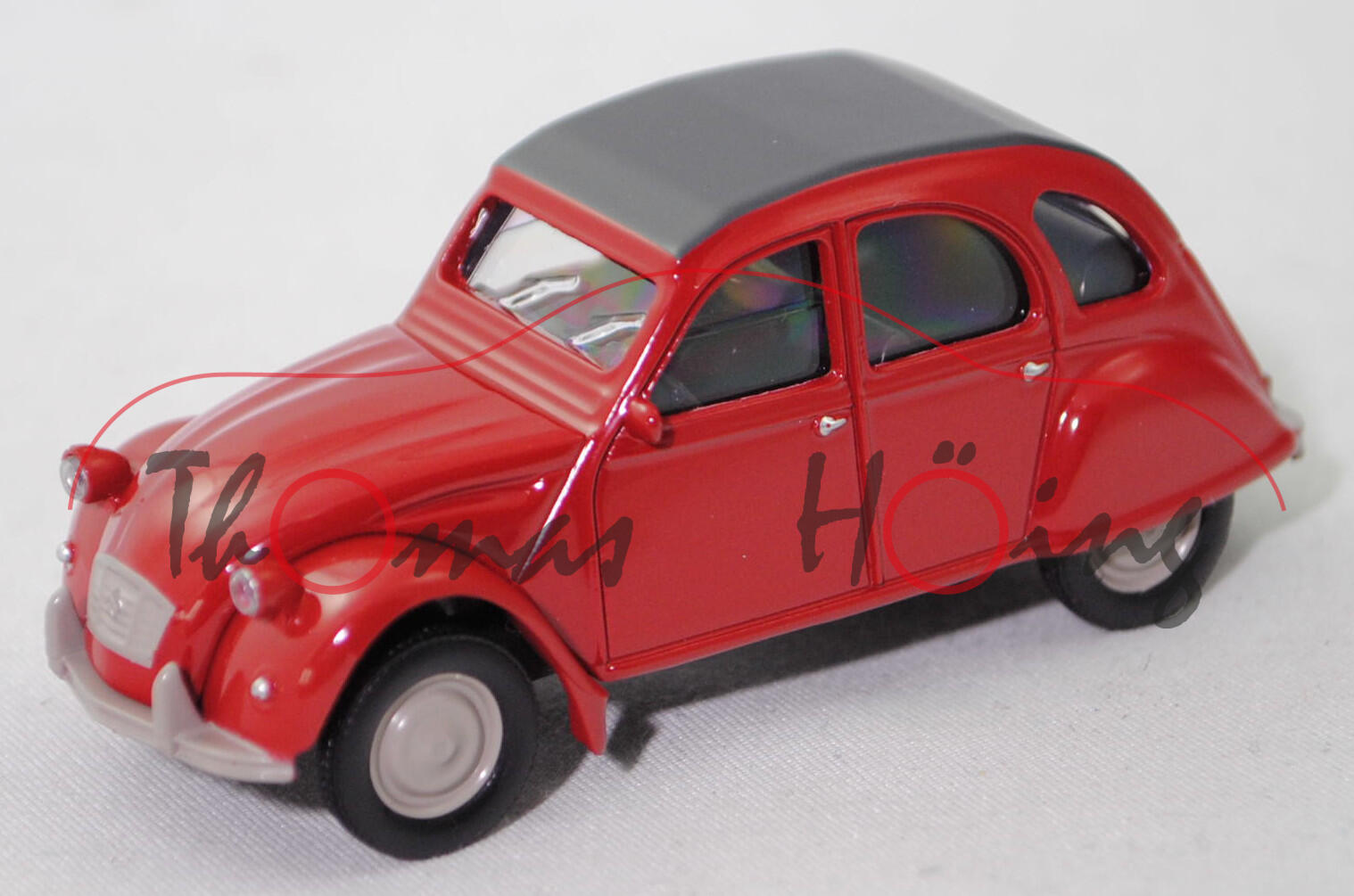 Citroen 2CV6 Spécial (Typ AZKA, Modell 1979-1985), hell-braunrot, Norev CLASSIC Sortiment, 1:54, mb