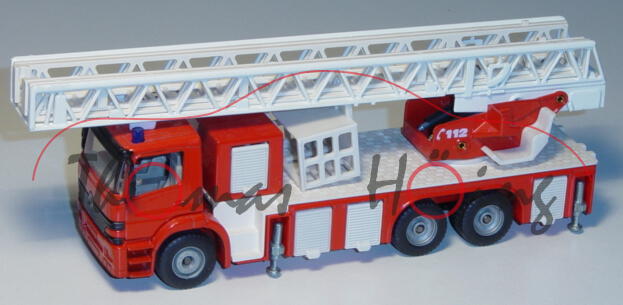 00003 Mercedes-Benz Atego Feuerwehrdrehleiter, rot/weiß, Feuerwehr C 112, L15