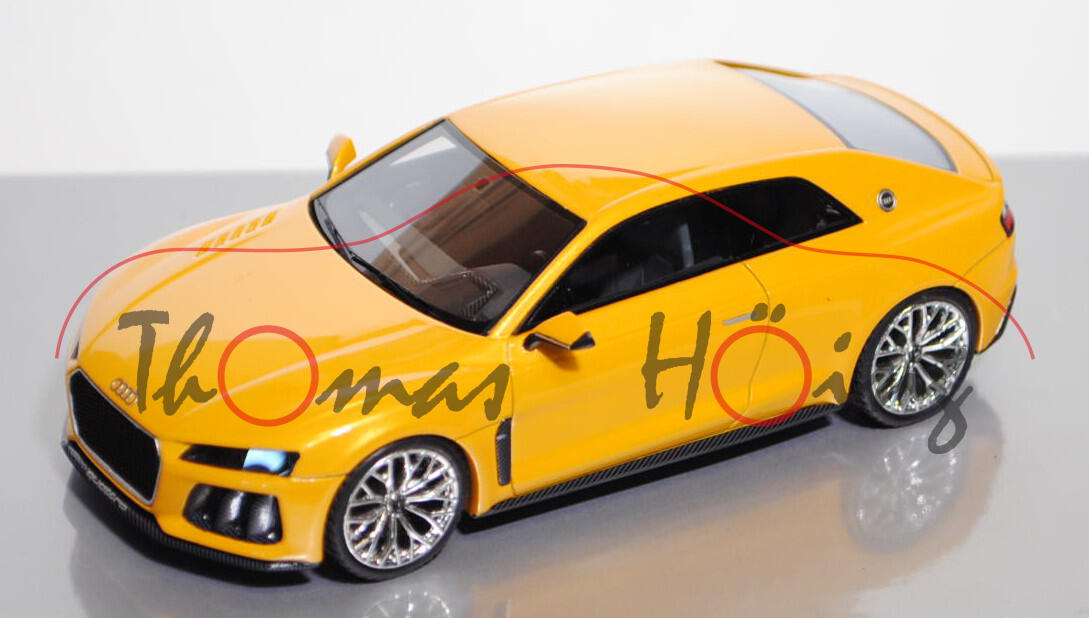 Audi Sport quattro concept, energiegelb, IAA 2013, Looksmart Models, 1:43, Werbeschachtel, limitiert