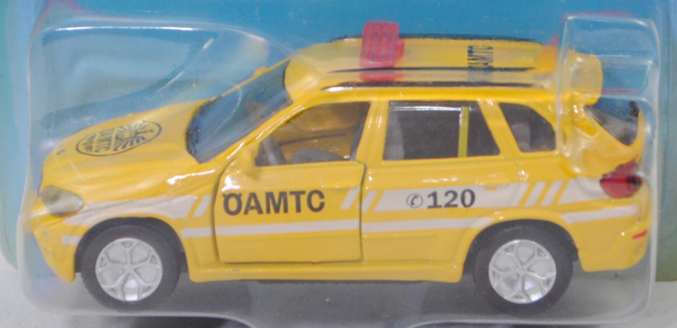 03800 BMW X5 3.0si / xDrive30i (E70, Modell 2006-2008 als X5 3.0si bzw. 2008-2010 als X5 xDrive30i) ÖAMTC Pannenhilfe, verkehrsgelb, ÖAMTC C 120, SIKU SUPER, 1:58, P29a vergibt