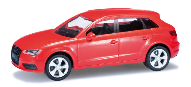 Audi A3 Sportback (Typ 8VA), Modell 2013-, brillantrot, Herpa, 1:87, mb