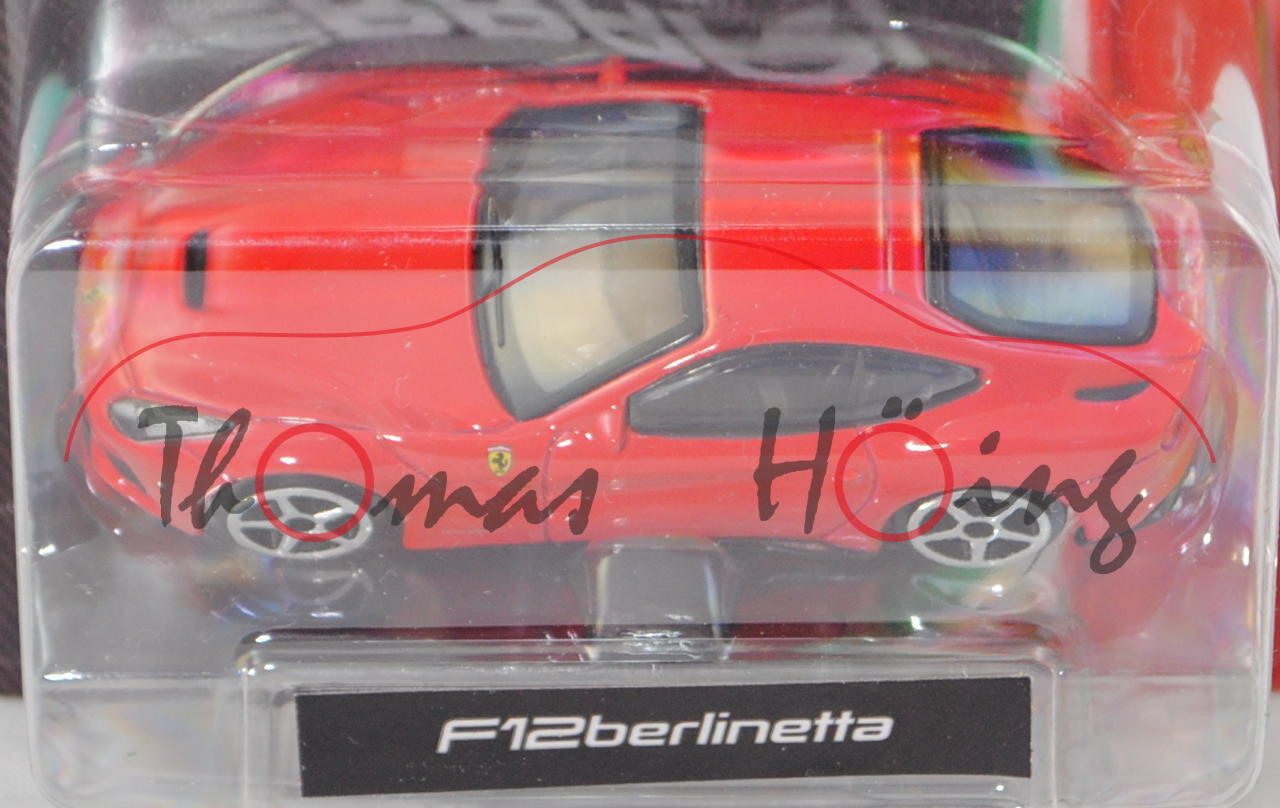 Ferrari F12berlinetta (Modell 2012-2017), rosso mugello, Bburago FERRARI RACE & PLAY, Blister