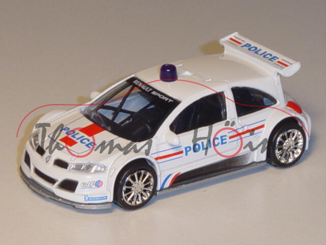 Renault Megane Trophy 2005, reinweiß, POLICE / elf / MICHELIN / RENAULT SPORT, 1:50, Norev, mb