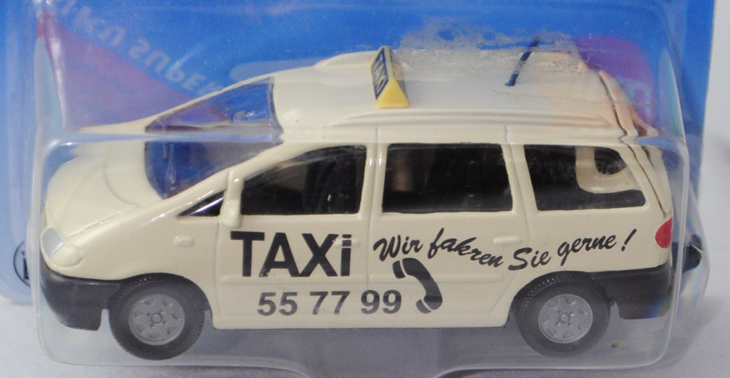 00000 VW Sharan I 2.8 VR6 (Typ 7M, Modell 1995-2000) Großraumtaxi, hellelfenbein, innen schwarz, Len