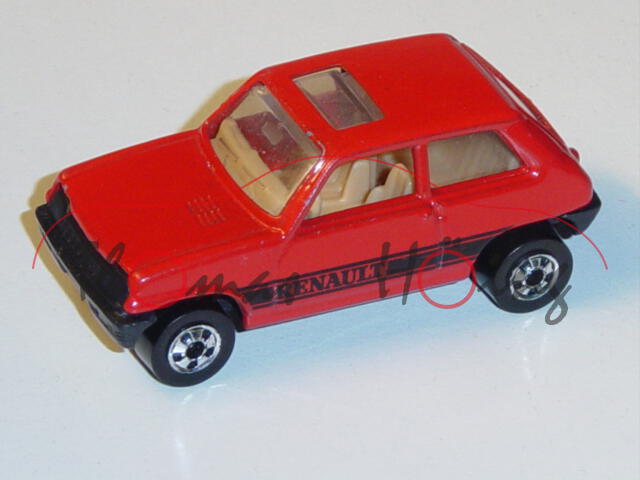 Renault 5, feuerrot, innen beige, HOT WHEELS®, 1:64