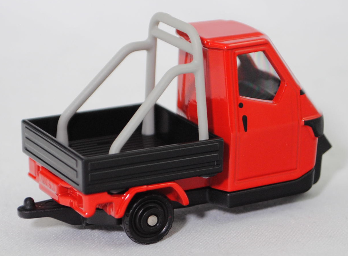 00000 Ape 50 2T E4 Cross Country (Typ E4, Modellcode E33M000040, Facelift 2019, Modell 2019-), verkehrsrot/schwarz/papyrusweiß, SIKU SUPER, 1:43, P29f