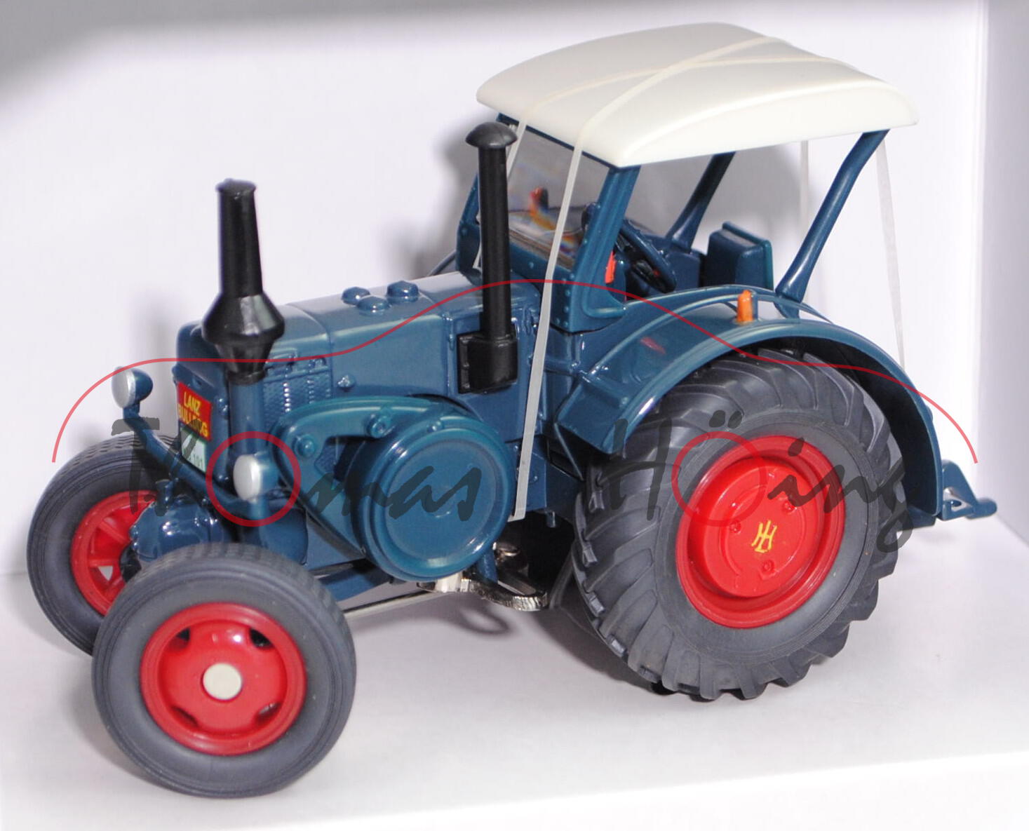 00000 Lanz Verkehrs-Bulldog HR8 - D9511 (Mod. 1937-1944 + 1945-1955), h.-graublau, SIKU, 1:32, L17P