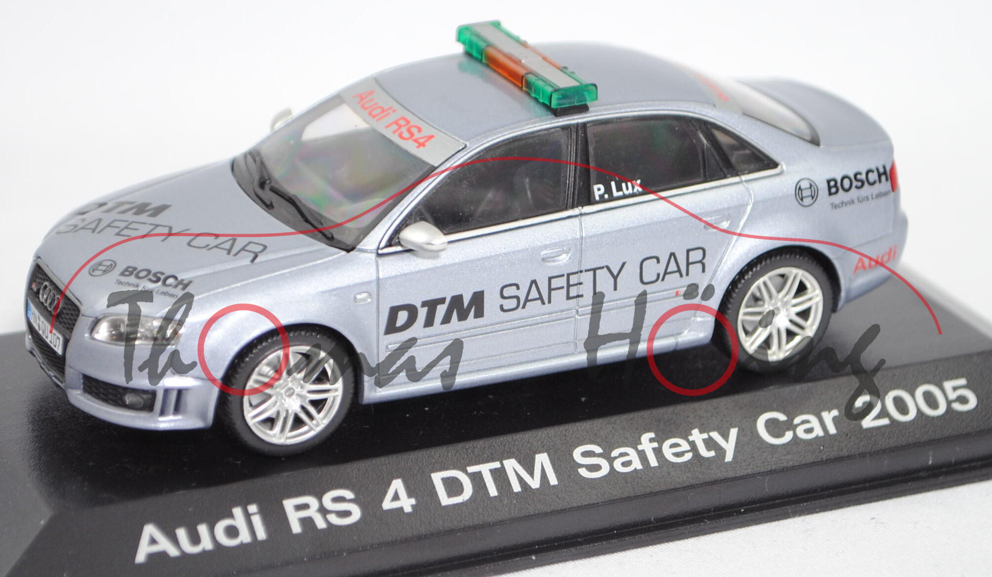 Audi RS4 Limousine (B7, Typ 8E, Modell 05-09) DTM Saftey Car 2005, avussilber, Minichamps, 1:43, mb