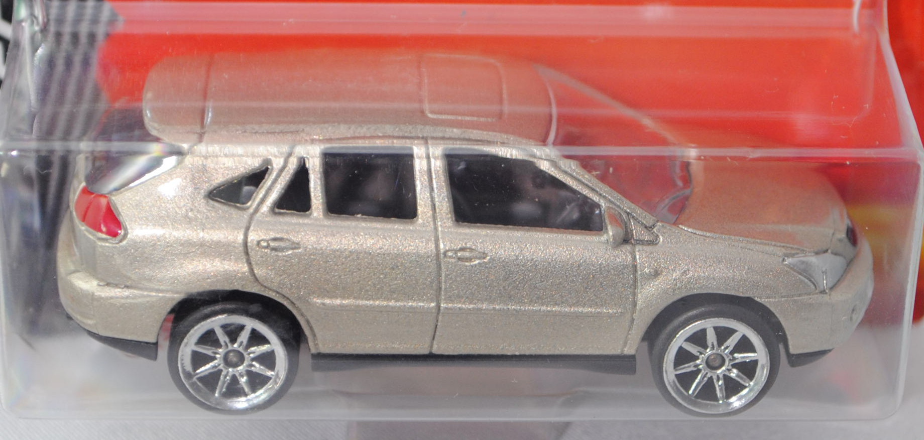 Lexus RX400h (Modell 2003-2009) (Nr. 292F), silbergoldmetallic, 8-Speichen-Felgen, majorette, 1:61,