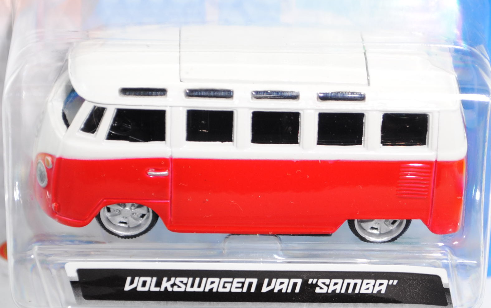 VW Transporter Kombi Samba (Typ 2 T1, Modell 1963-1967), cremeweiß/verkehrsrot, innen schwarz, Motor