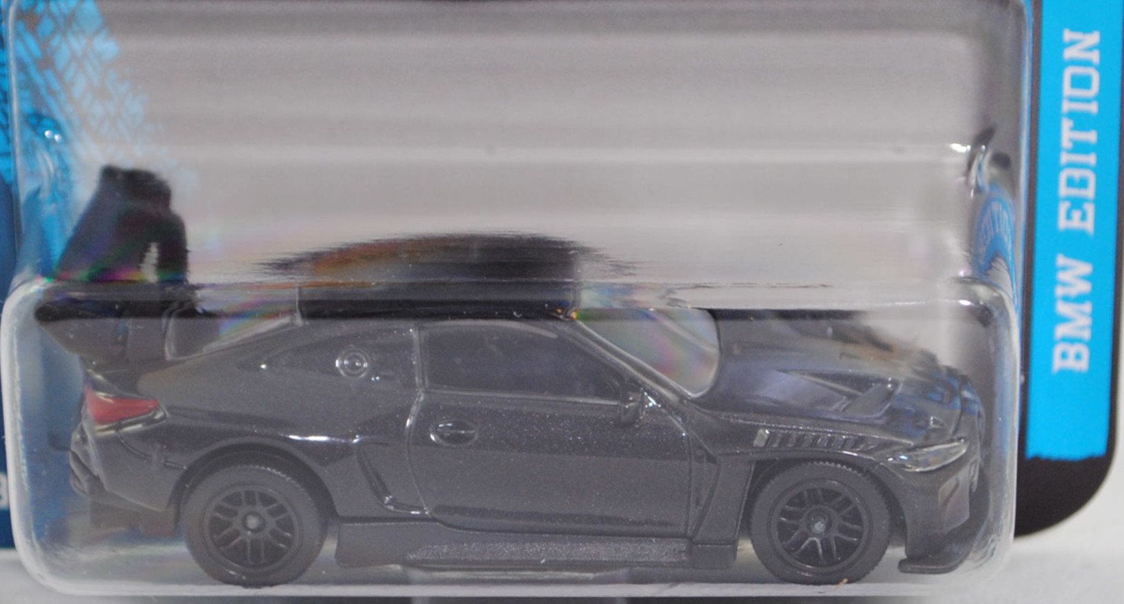 BMW M4 GT3 EVO (G82, Homologationsnummer GT3-053, LCI 2024, Modell 2024-) (Nr. 257I), hell-schwarzgraumetallic, majorette, 1:65, Blister (BMW EDITION PREMIUM CARS)
