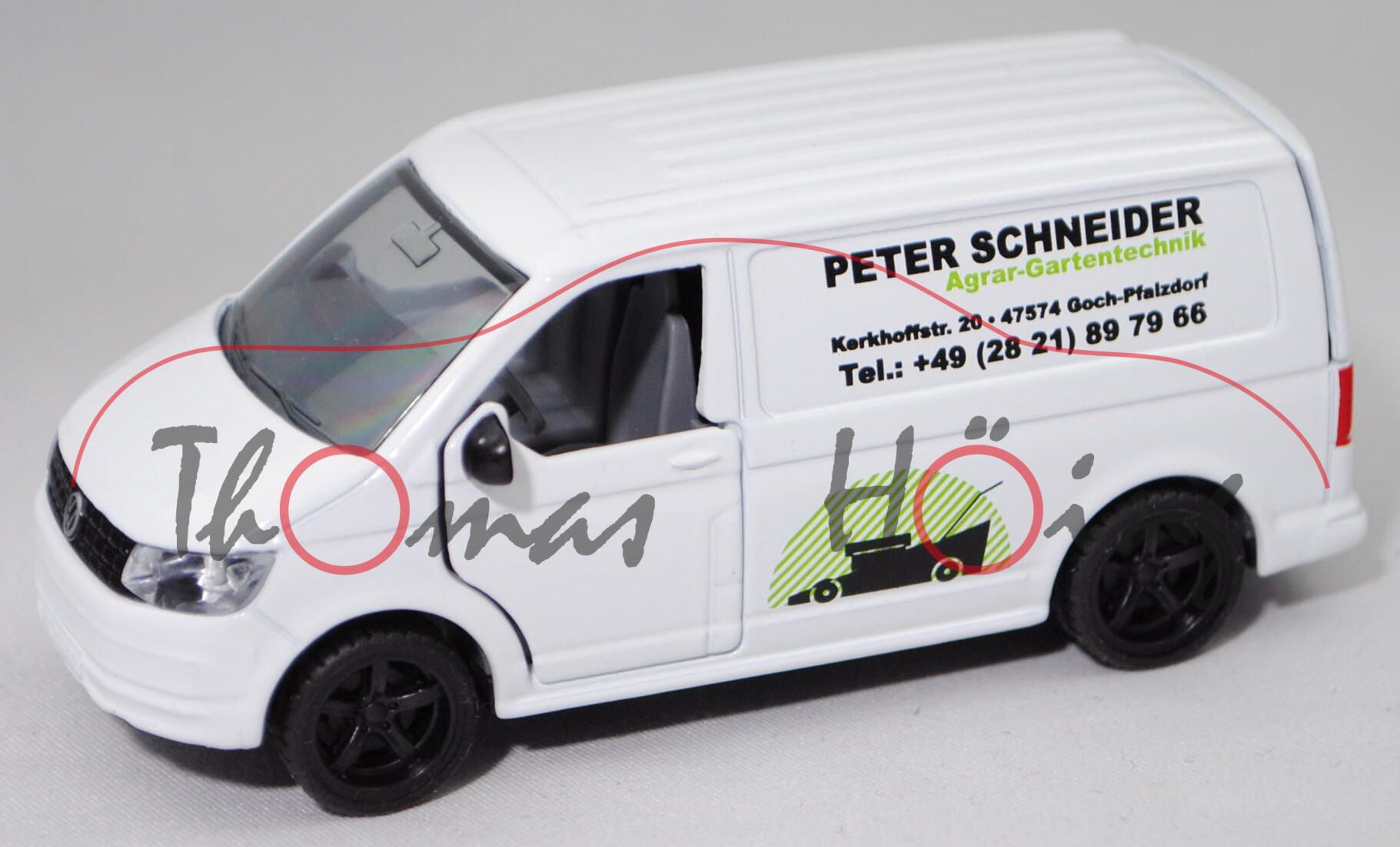 00401 VW T6 Transporter Kastenwagen (Mod. 15-19), weiß, PETER SCHNEIDER, SIKU, 1:50, L17mpK Limited