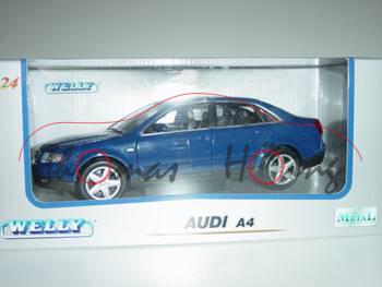 Audi A4 Mj. 02, blau, Welly, 1:24, mb