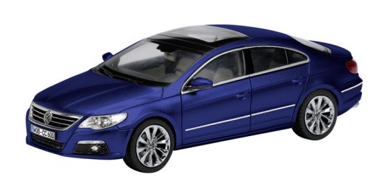 VW Passat CC (Typ 35), Modell 2008-2012, shadow blue metallic, Schuco, 1:43, PC-Box (Limited Edition