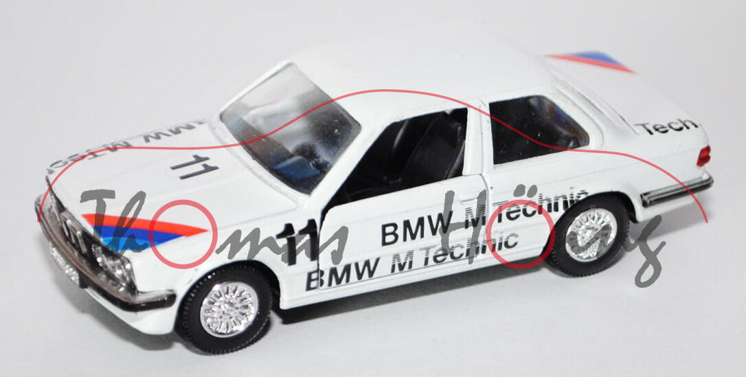 BMW 323i (Typ E30/2) (zweitürige Limousine), Modell 1983 (139 PS), reinweiß, 11 / BMW M Technik / BM