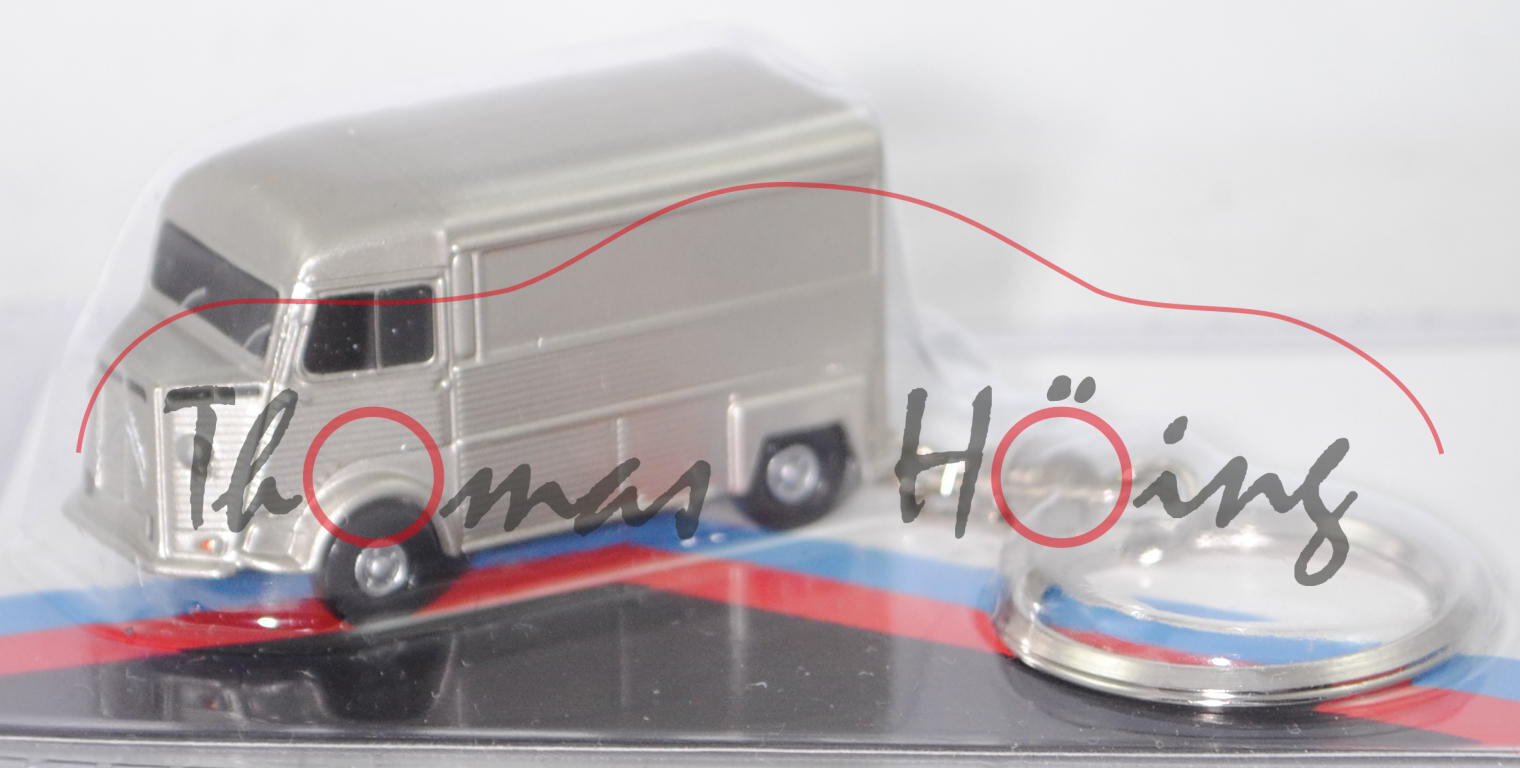 Citroen Typ HY (Modell 1948-1981) Lieferwagen als Schlüsselanhänger, silber, Z MODELS, ca. 1:85, mb