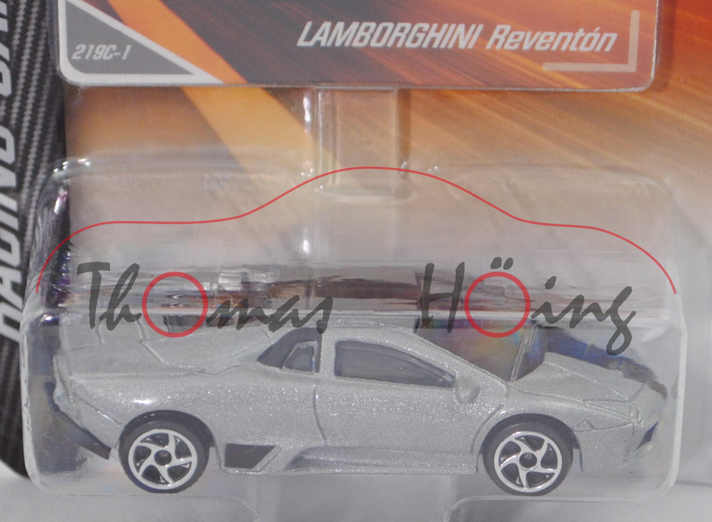 Lamborghini Reventon (Modell 2008) (Nr. 219 C), silbergraumetallic, Nr. 219C-1, majorette, ca. 1:61