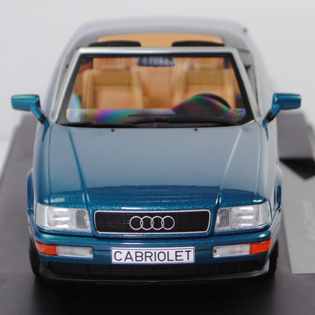 Audi Cabriolet 2.6 E (1. Generation, Typ 8G, VFL = Vorfacelift, Modell 1993-1997), gomera perleffekt (LZ6P), MODELCAR GROUP, 1:18, mb (Limited)