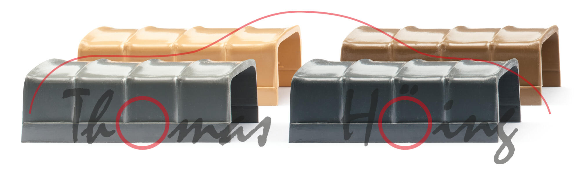 Zubehörpackung - Planen für LKW (Cowboy-Plane, Modell 1950-1965), Inhalt: 4 Stück in verkehrsgrau/mausgrau/sandgelb/khakigrau, Wiking, 1:87, mb
