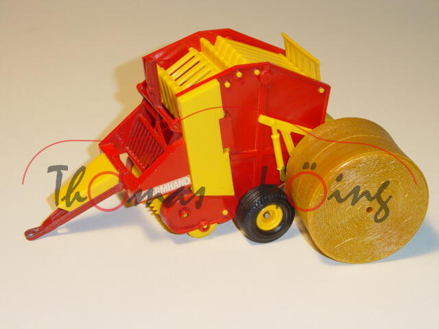 Rundballenpresse (Round Baler), feuerrot, FARMHAND, 1:32, BRITAINS