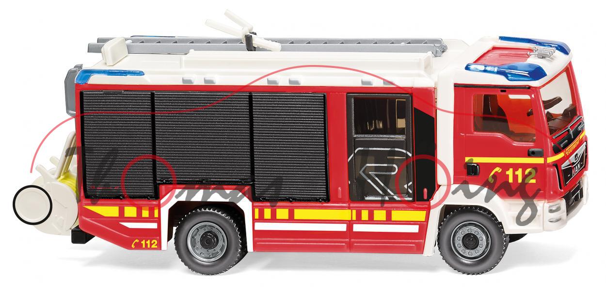 Feuerwehr - Rosenbauer AT LF 20-16 auf Farhrgestell MAN TGM Euro 6 (Mod. 17-), rot, Wiking, 1:87, mb