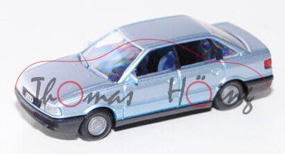 Audi 80 (B3, Typ 89), Modell 1986-1991, hell-blausilbermetallic, Rietze, 1:87, mb