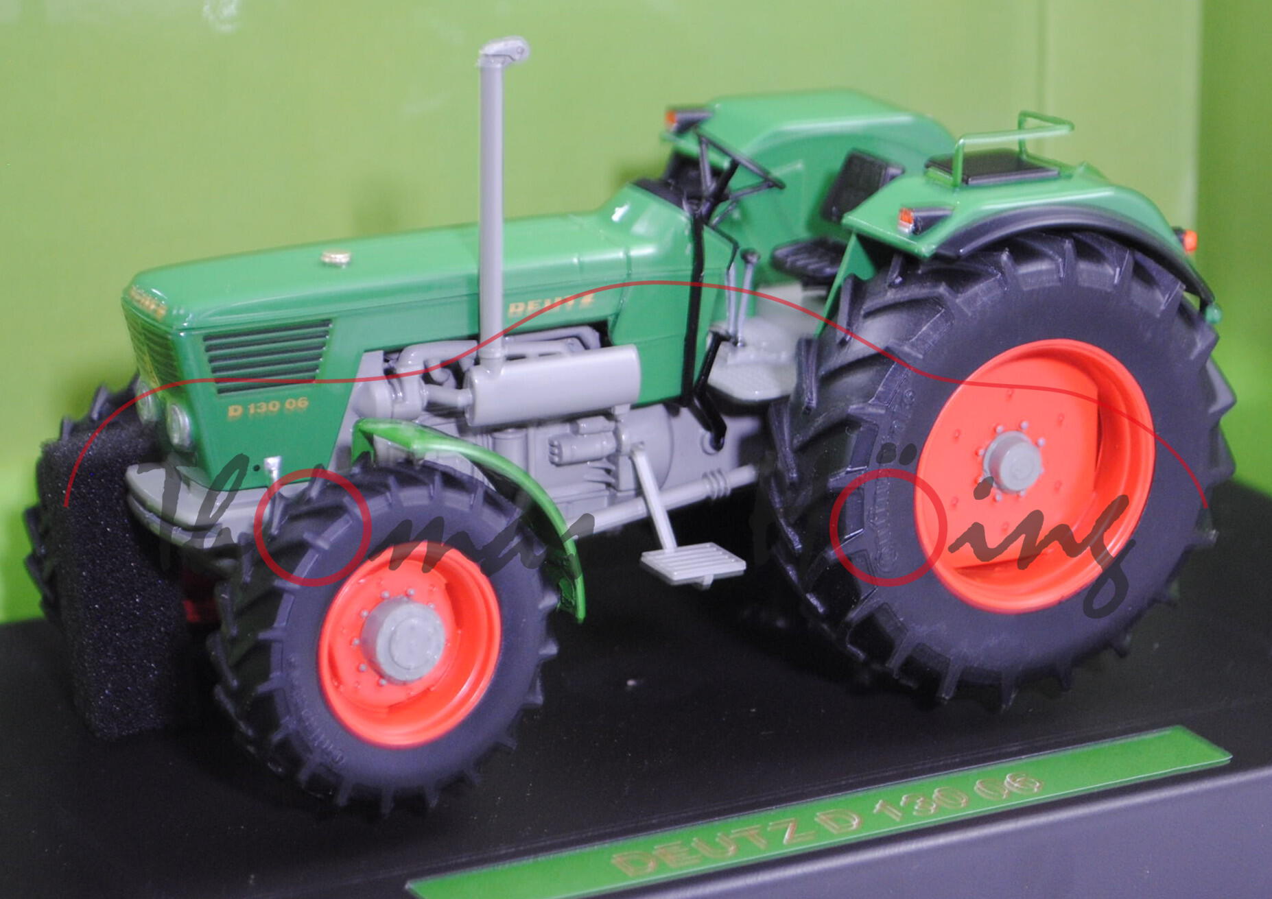 DEUTZ D 130 06 A ohne Verdeck (Mod. 1972-1974), grün/grau, weise-toys by HOLLAND OTO, 1:32, mb