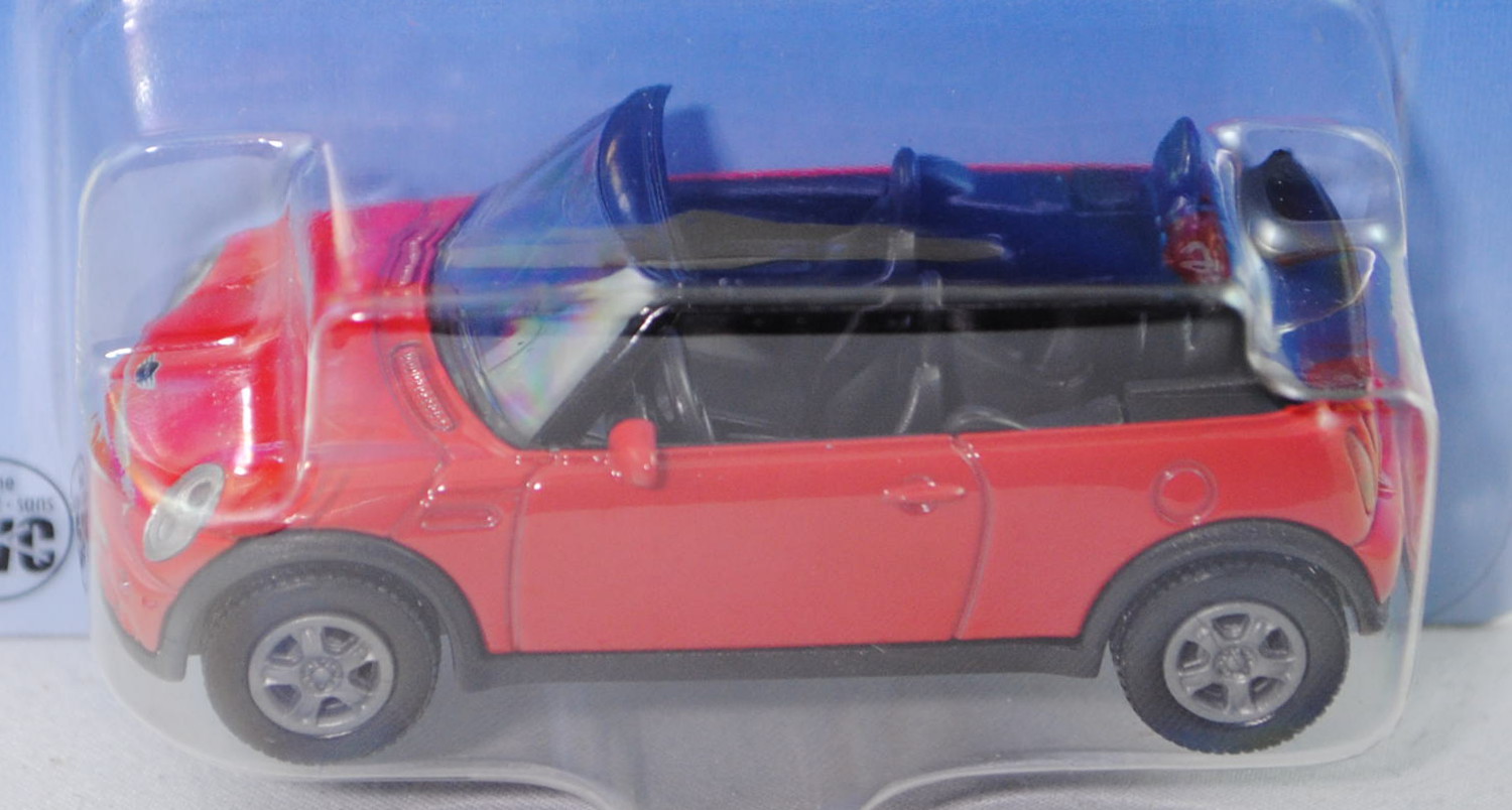 00000 Mini Cooper Cabrio (Typ R52, Modell 2004-2008), dunkel-verkehrsrot, innen schwarz, Lenkrad sch