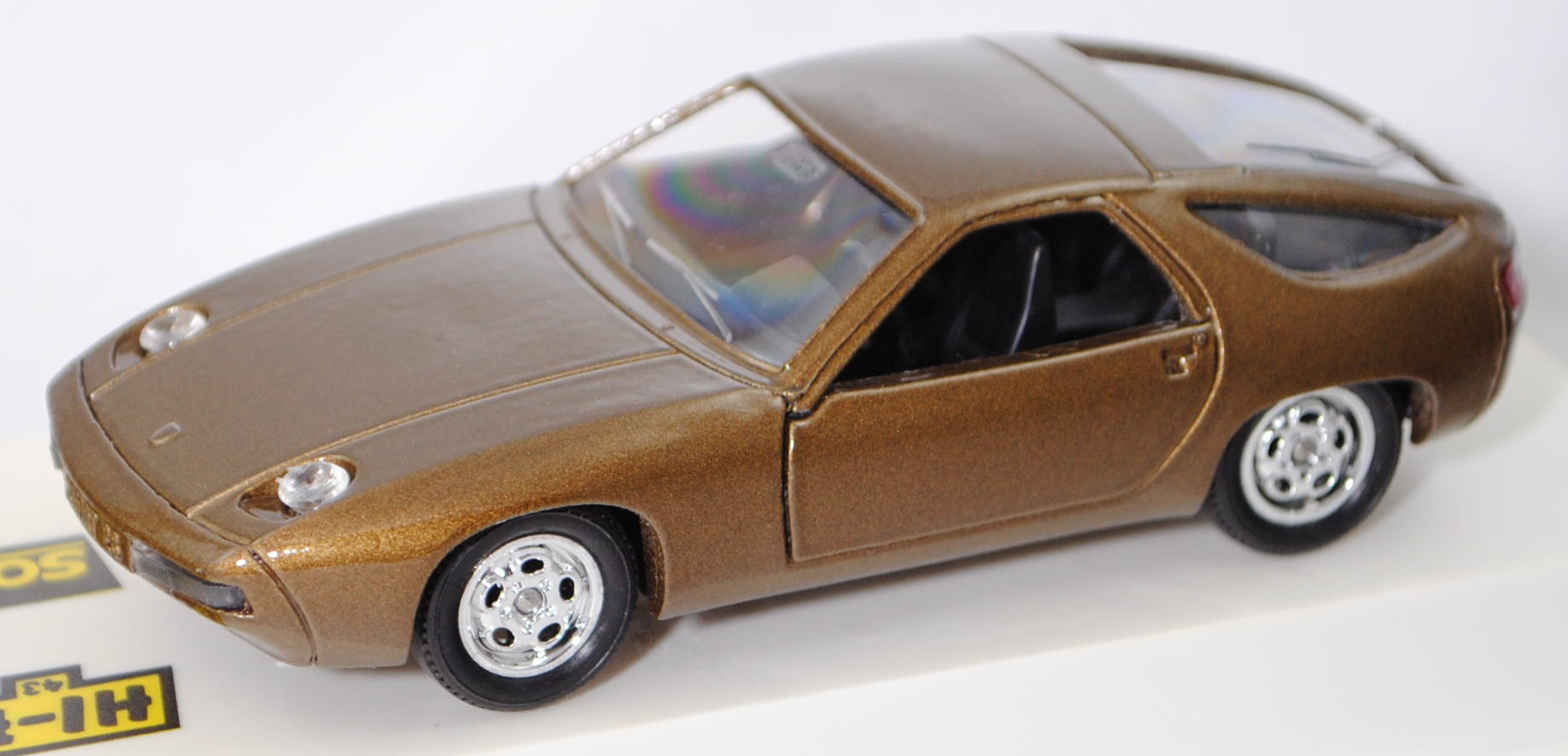 Porsche 928 (1. Generation, Mod. 1977-1979), dunkel-grünbraunmetallic, Solido HI-FI 43, 1:43, PC-Box