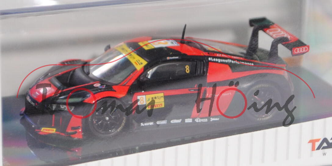 Audi R8 LMS (Typ R16), schwarz/rot, FIA GT World Cup Macau 2016 (1. Platz, Winner), Nr. 8, 1:64