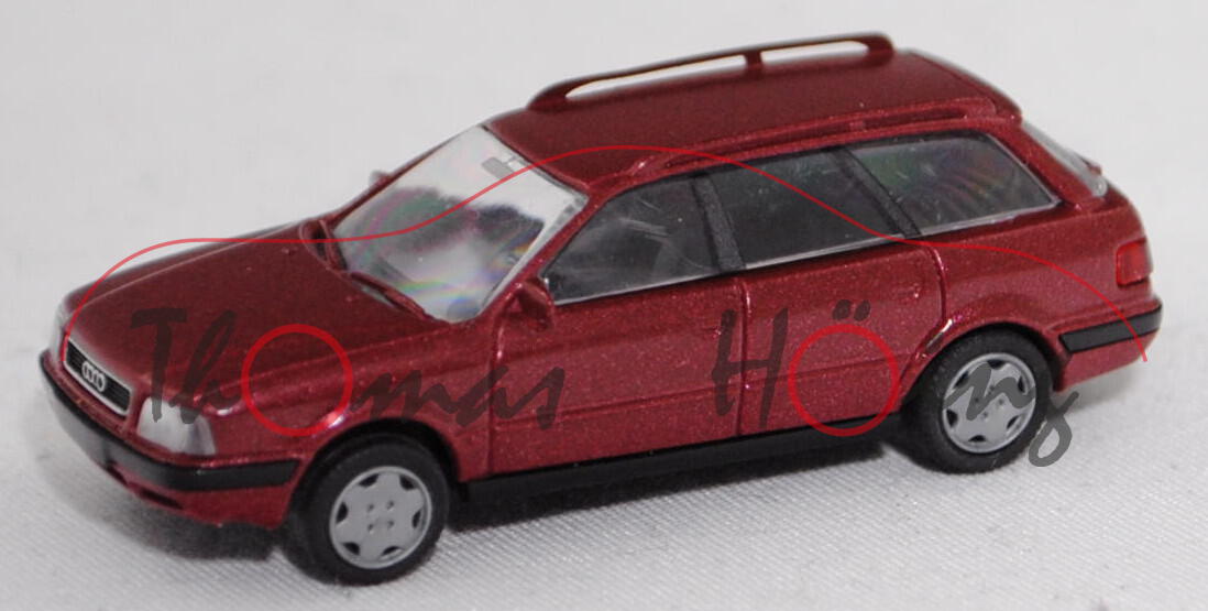 Audi 80 Avant 2.0 (4. Gen., Baureihe B4, Typ 8C, Modell 92-95), purpurrotmetallic, Rietze, 1:87, mb