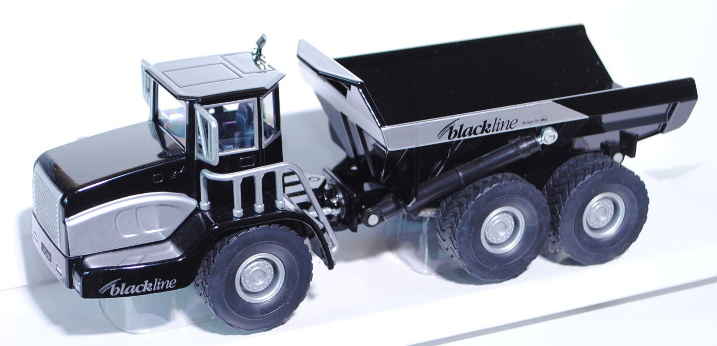 Dumper-Truck, schwarz/silber, blackline design by siku, Werbeschachtel