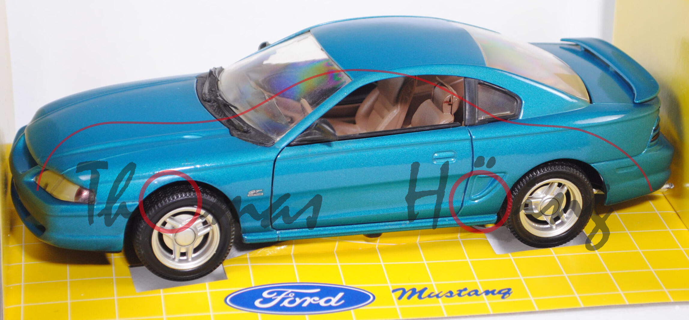 Ford Mustang GT Coupé (4. Gen., Mod. 94-98), deep forest green, Revell / Jouef evolution, 1:18, mb