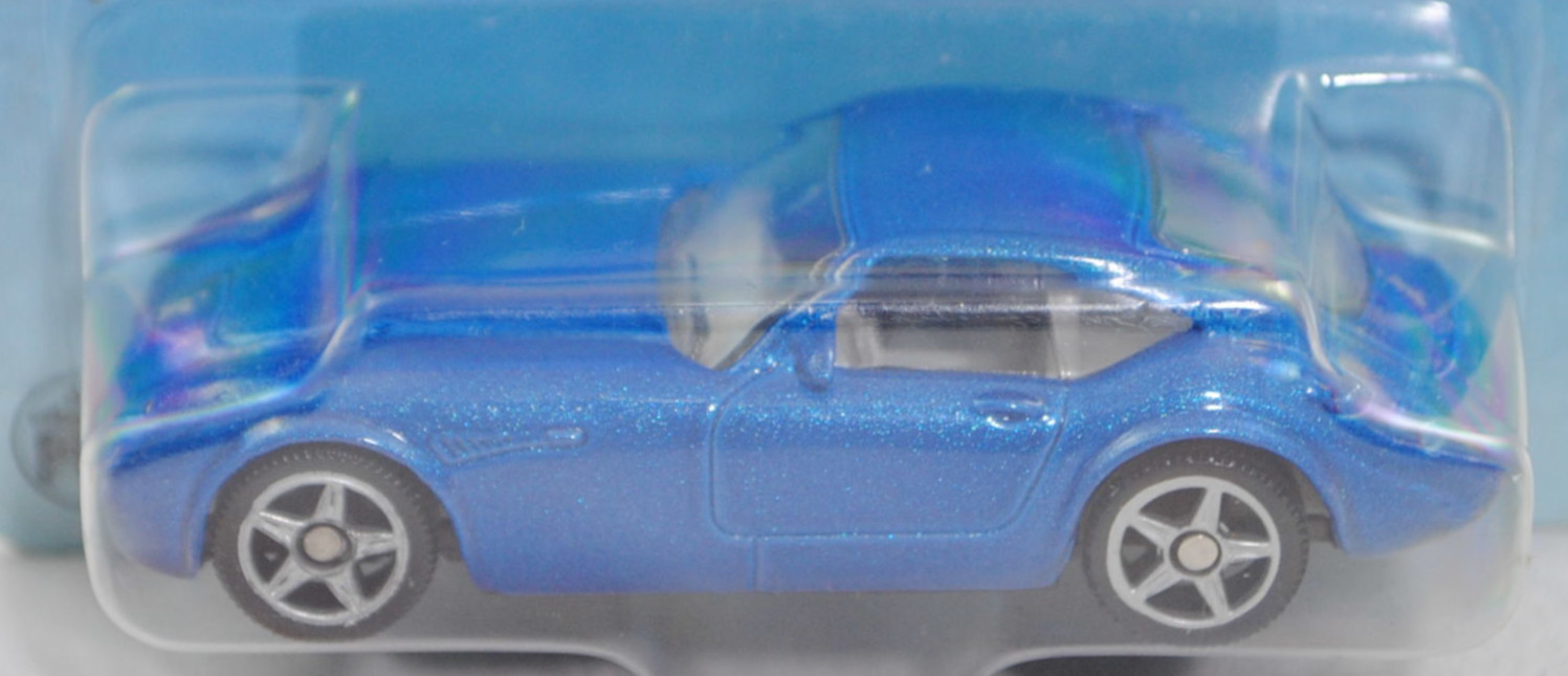 00007 Wiesmann GT MF4 (1. Gen., Modell 2005-2010), hell-verkehrsblaumetallic, SIKU, 1:53, P28cE