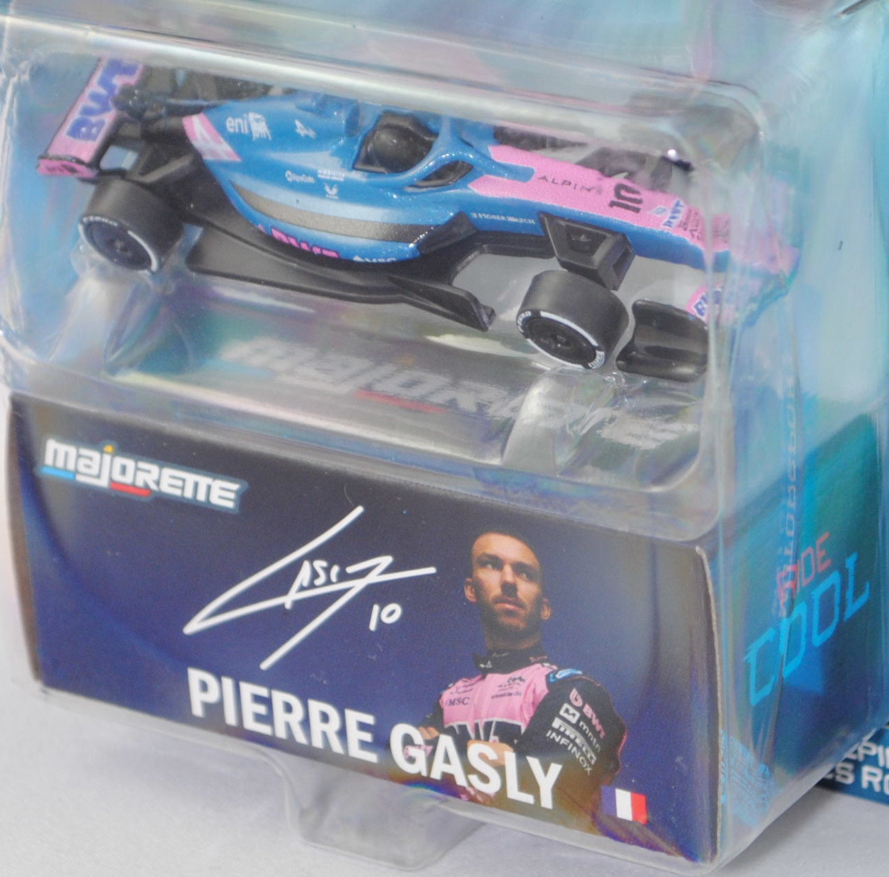 Alpine A525 R08 (5. Generation, Modell 2025) (Nr. 282E), Fahrer: Pierre Gasly (8. Saisonrennen als GP von Monaco 2025), Startnummer 10, BWT Alpine F1 Team, majorette, 1:69, Blister