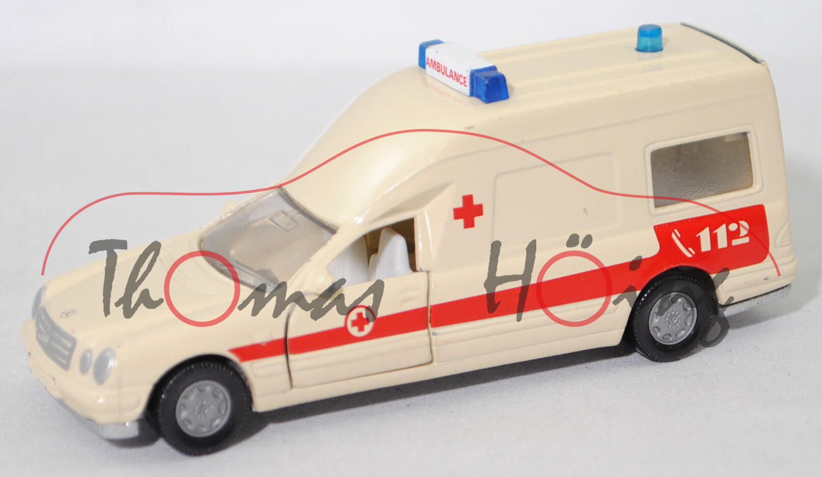 00000 KTW BINZ Ambulance A 2002 auf Fahrgestell Mercedes-Benz E 280, hellelfenbein, C 112, L15V