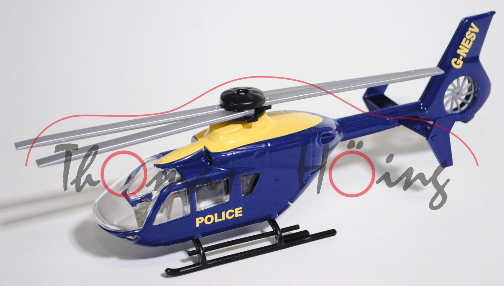 00601 Rettungs-Hubschrauber Eurocopter, ultramarinblau, POLICE / G-NESV, 1:55, L17mP, GB1