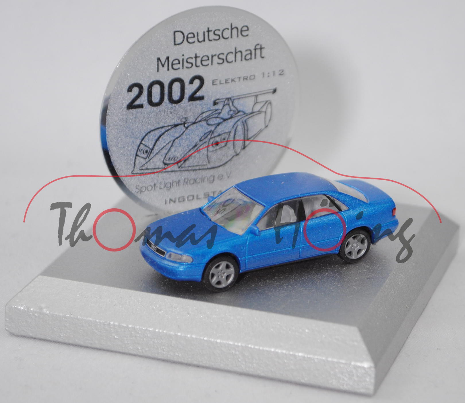 Audi A8 4.2 quattro (D2, Mod. 94-99), blaumet., Rietze, 1:87, Meistersch./02, Rietze, 1:87, Limited