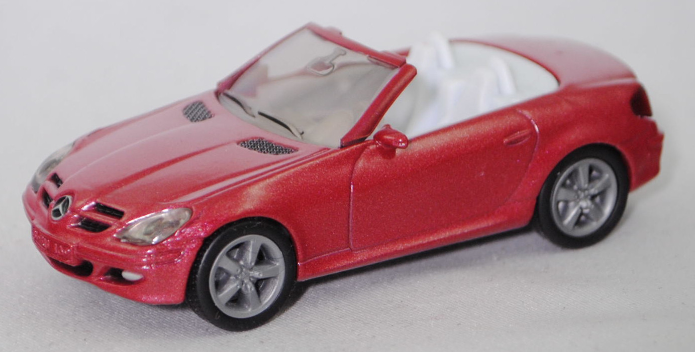 00013 Mercedes-Benz SLK 350 (interne Baureihenbezeichnung R 171, Vor-MoPf, Modell 2004-2008), hell-braunrotmetallic, innen weiß, Bpr. 1002, SIKU SUPER, 1:55, m