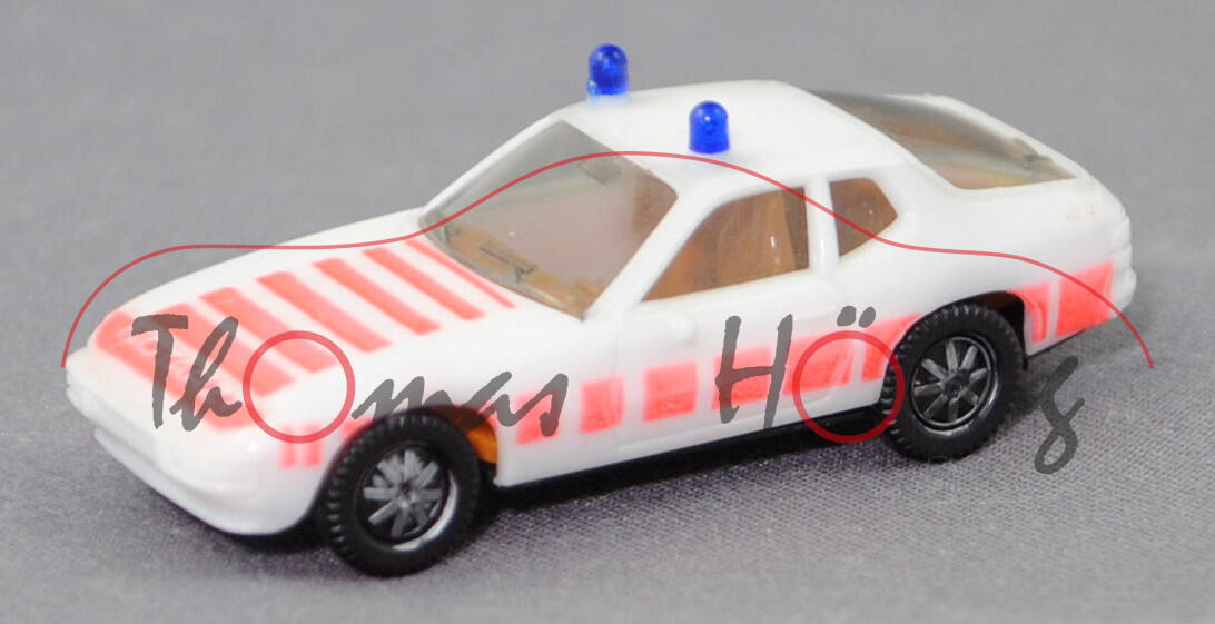 Porsche 924 (Modell 1976-1985) Notarzt, reinweiß, NOTARZT, Herpa, 1:87, mb (Box nicht Original)