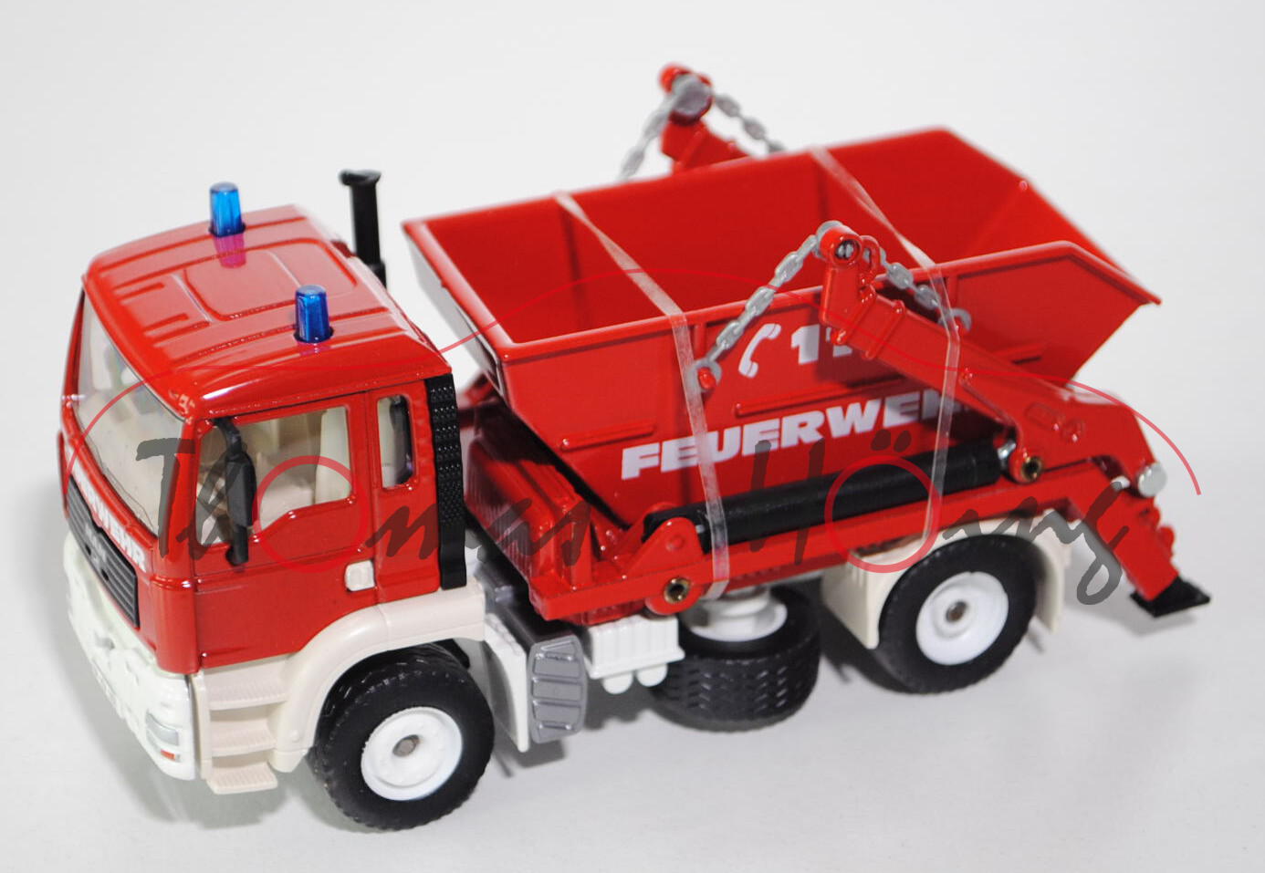 00003 MAN TGM Absetzkipper Feuerwehr, verkehrsrot/cremeweiß, C 112 / FEUERWEHR, LKW16, L17P