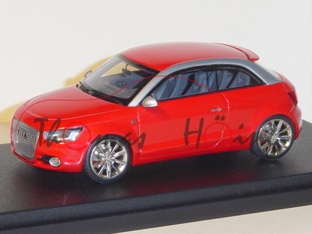 Audi A1 project quattro, misanorot/silber, Looksmart Models, 1:43, Werbeschachtel (limitierte Auflag