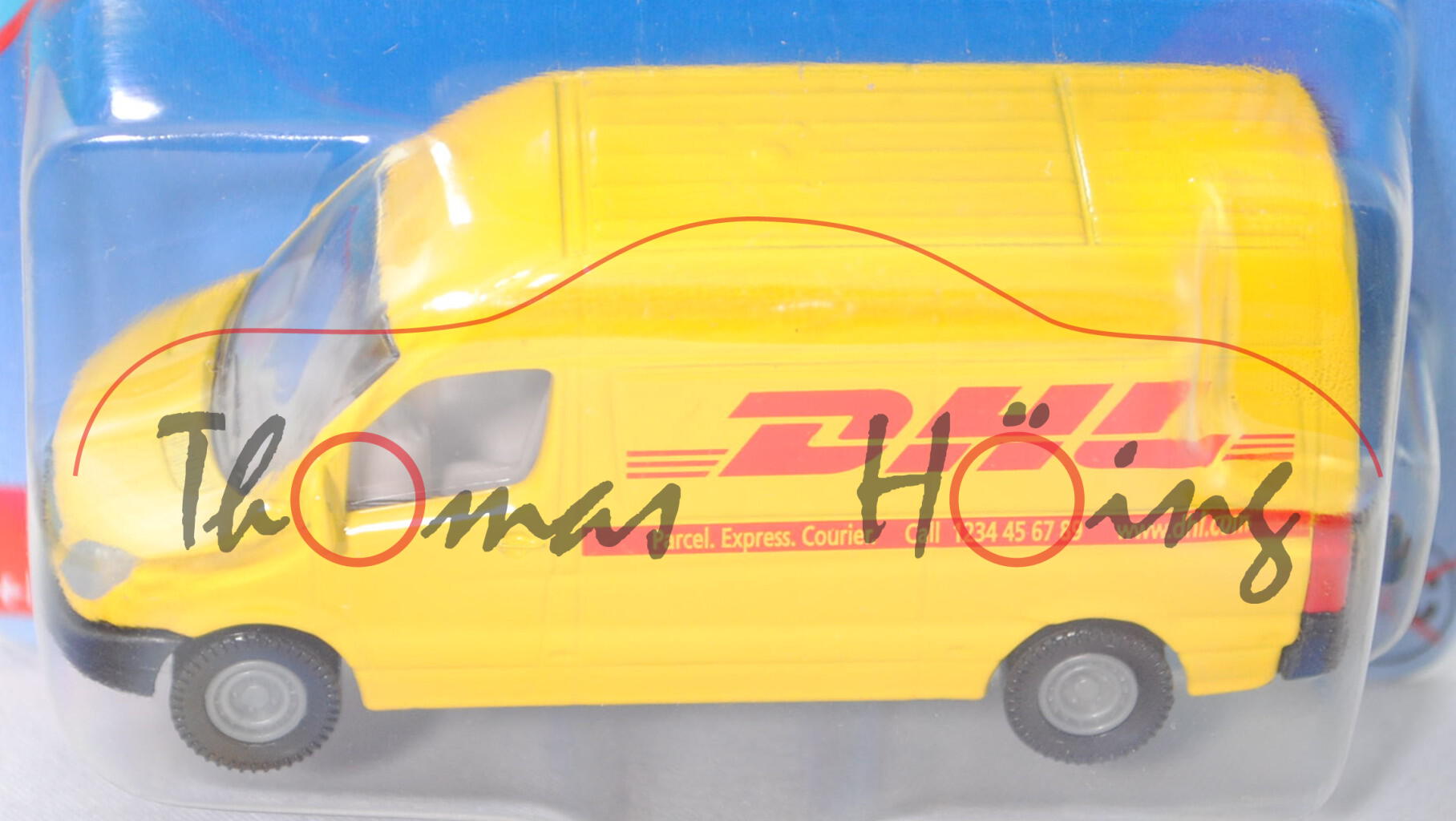 00005 Mercedes-Benz Sprinter II (NCV 3, W 906, Mod. 06-13) Postwagen, gelb, DHL / Parcel. Express.